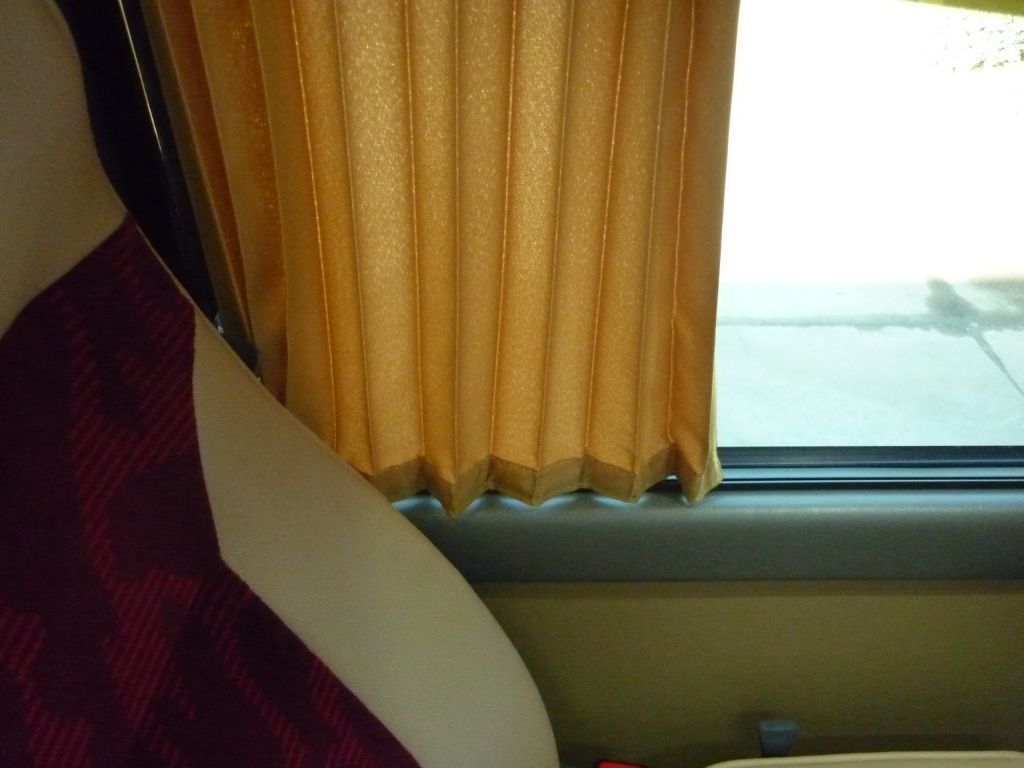 Cortinas plisadas para autocar