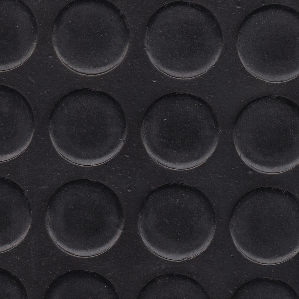 10mt x 1,20mt PAVIMENTO GOMA 3mm NEGRO REDONDA