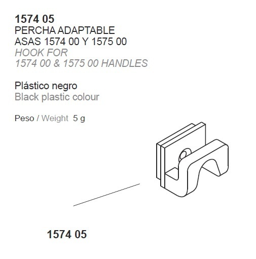 ASA PARA RESPALDO DE BUTACA 155mm